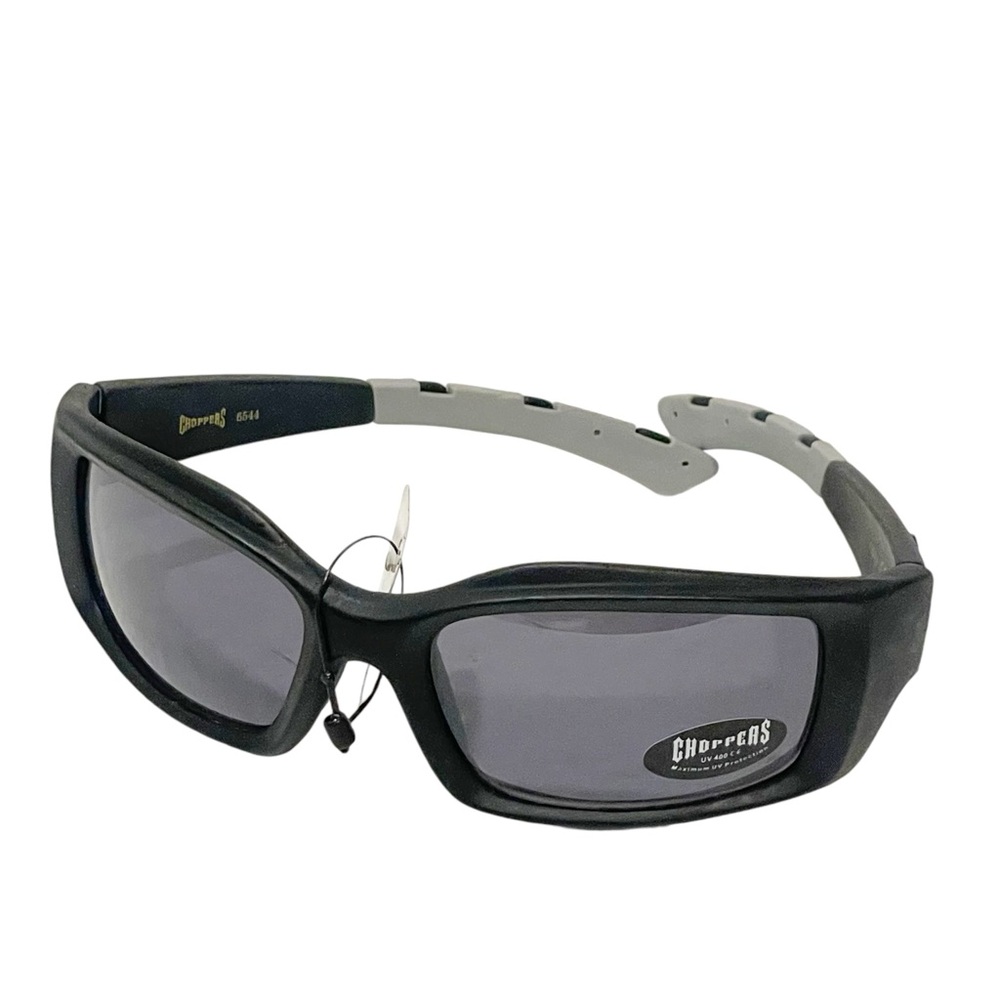 Choppers Men's MOTORCYCLE Riding Safety SUN‎ GLASSES Dark Lens NEW